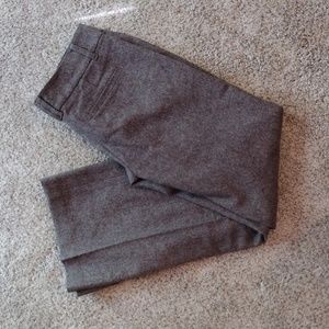 NWT Ann Taylor Petite gray wool-blend wide-leg mid rise pants size 2P